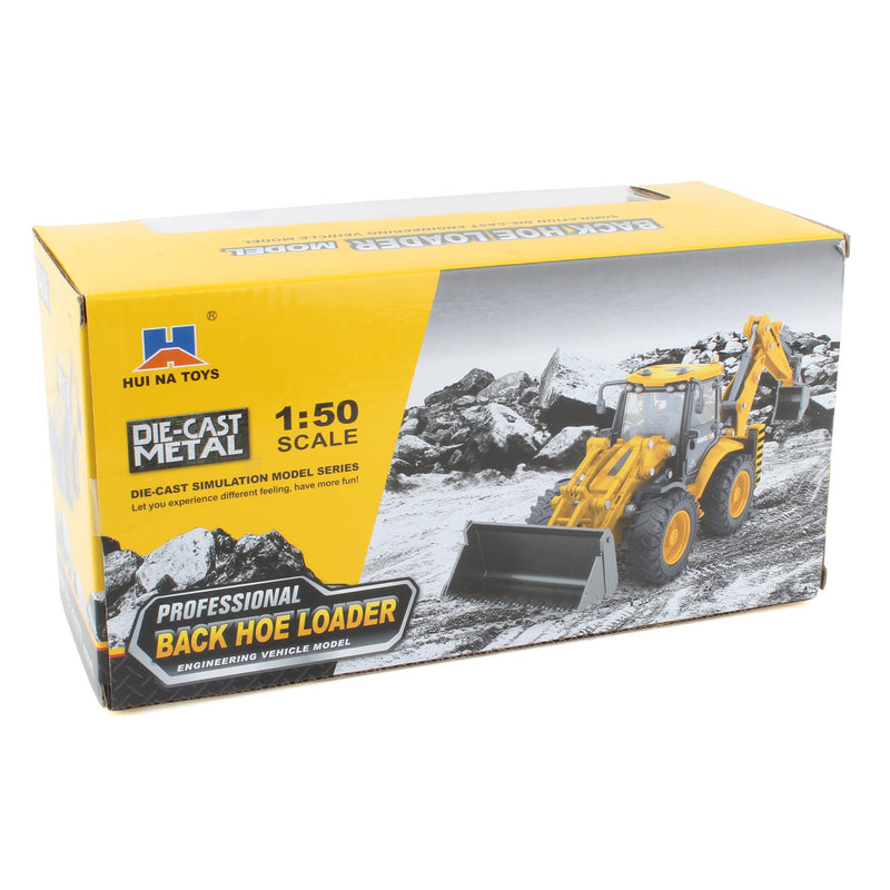 1/50 Professional Back Hoe Loader by Hui Na Toys