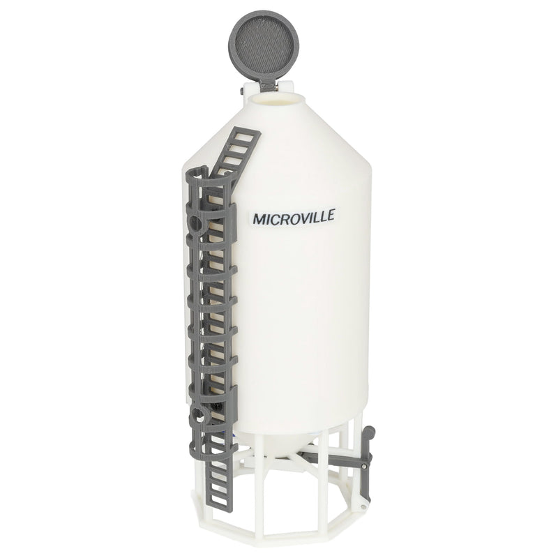 1/64 16-03 Smooth Wall Hopper Bin by Microville Toys