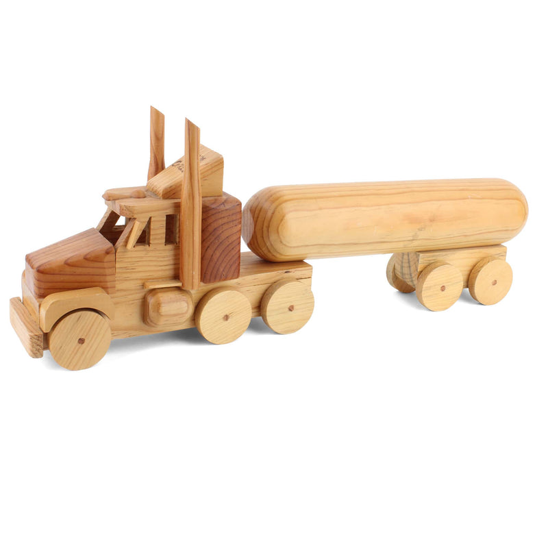 Hand Made Wood Tanker Truck Chiada de Corzo Mexico