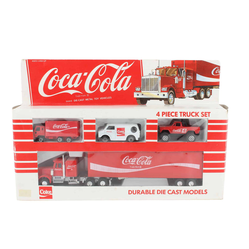 1/64 Coca Cola 4 Piece Truck Vehicle Set by Hartoy