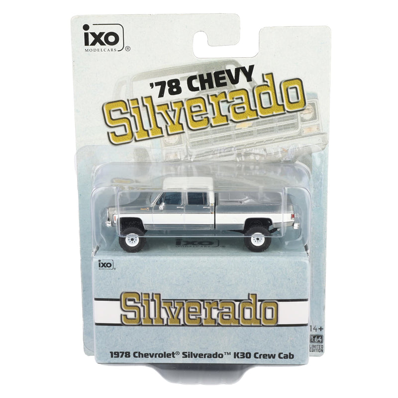 Raw Chase Unit ~ 1/64 Lifted 1978 Chevrolet Silverado K30 Crew Cab Fleetside, Limited Edition IXO Models