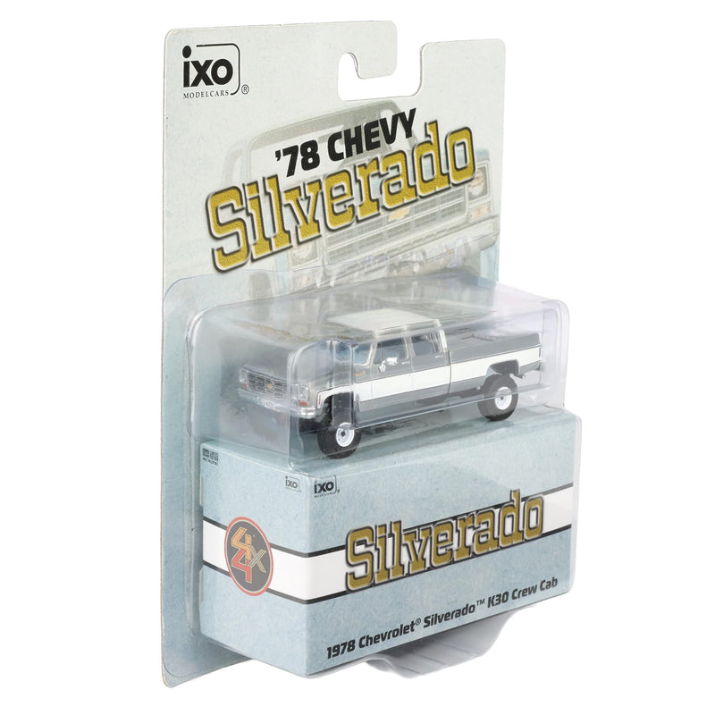 Raw Chase Unit ~ 1/64 Lifted 1978 Chevrolet Silverado K30 Crew Cab Fleetside, Limited Edition IXO Models