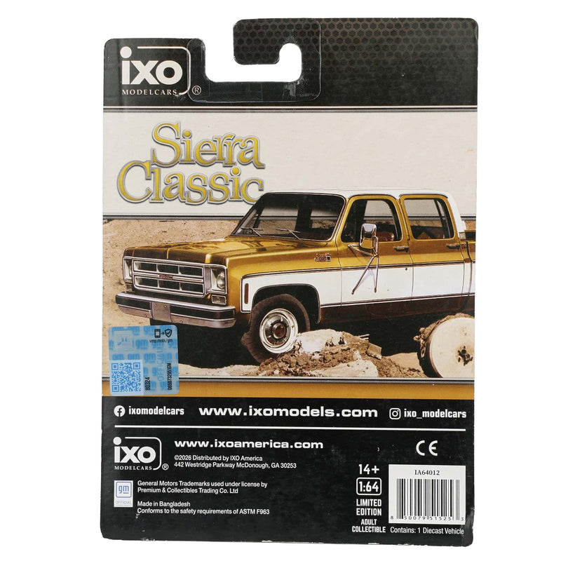 1/64 1975 GMC Sierra Classic Yuba Gold by IXO America