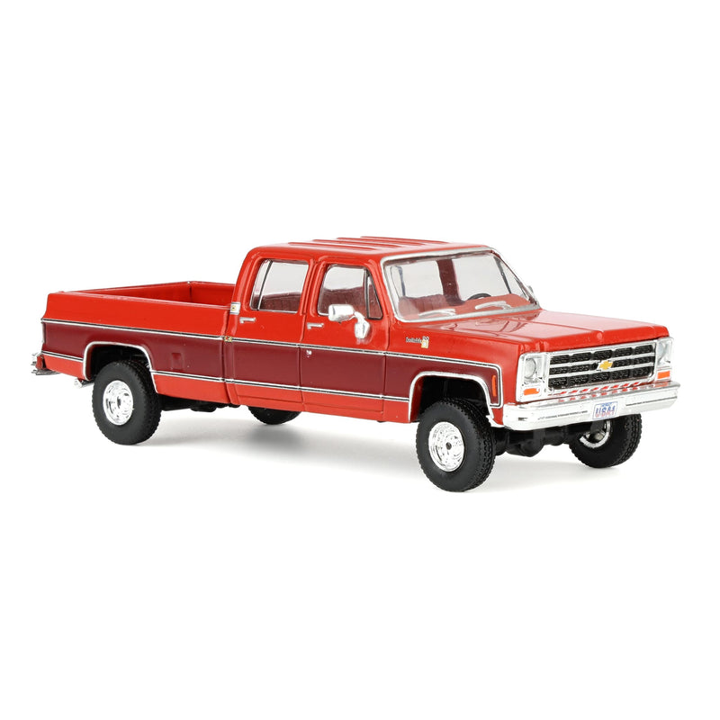 1/64 1979 Chevrolet Scottsdale K20 Carmine Red and Dark Carmine Red by IXO America