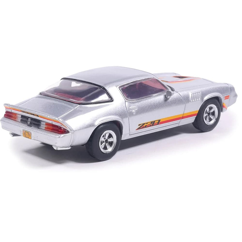 1/64 1979 Chevrolet Camaro Z28 Silver with Orange Stripes by IXO America
