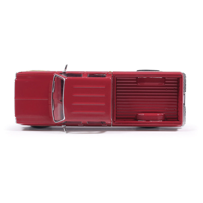 1/64 1977 GMC Sierra Grande K2500 Crew Cab Wideside Lifted Dark Red Metallic and Silver Special Two-Tone by IXO America