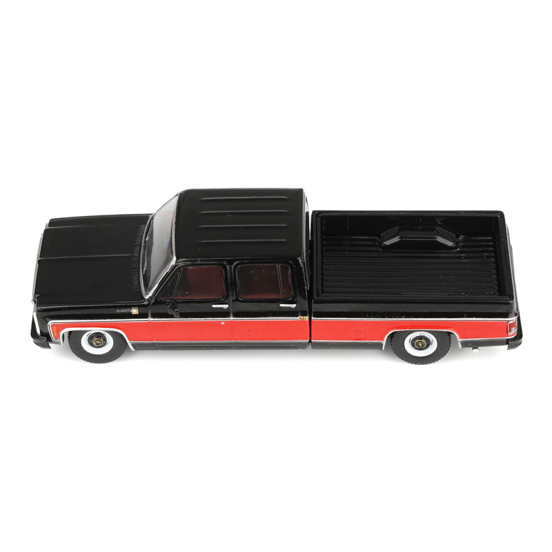 1/64 1979 Chevrolet Scottsdale C20 Crew Cab Two-Tone Pickup Truck, Black & Red by IXO Models