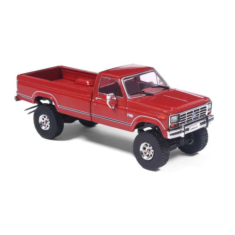 1/64 1985 Ford F-250 XLT Lariat 4x4 Long Bed Pickup Truck, Dark Canyon Red by IXO America