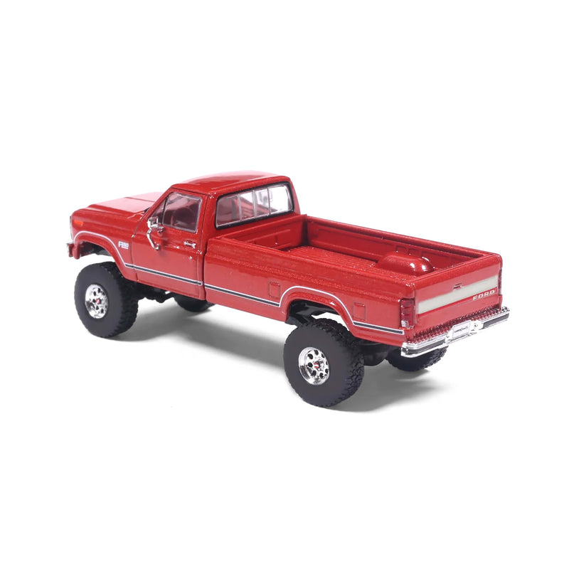 1/64 1985 Ford F-250 XLT Lariat 4x4 Long Bed Pickup Truck, Dark Canyon Red by IXO America