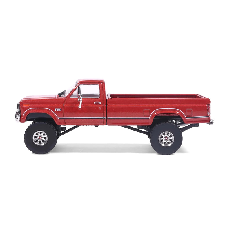 1/64 1985 Ford F-250 XLT Lariat 4x4 Long Bed Pickup Truck, Dark Canyon Red by IXO America