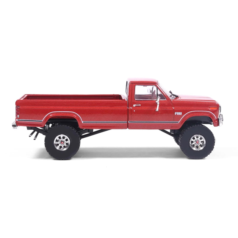 1/64 1985 Ford F-250 XLT Lariat 4x4 Long Bed Pickup Truck, Dark Canyon Red by IXO America