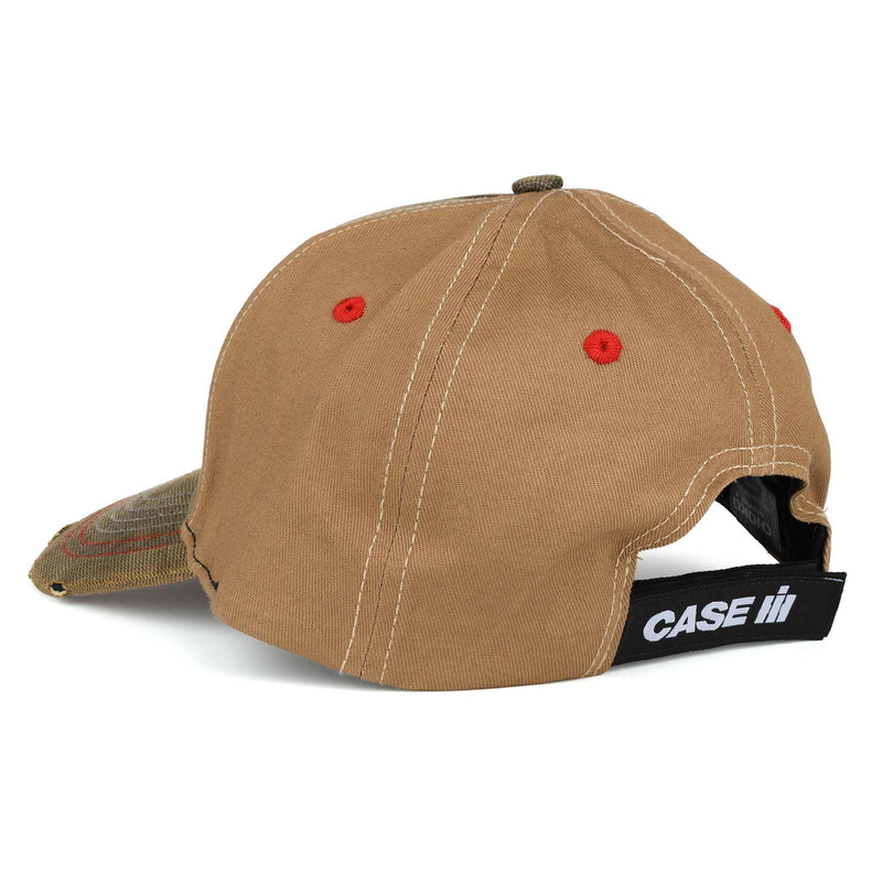 Case IH Power & Performance Badge Brown Twill Back Cap