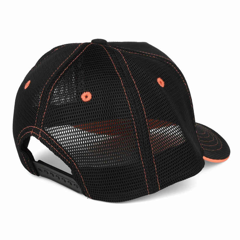 Case IH Logo Ladies Black Trucker Mesh Back Cap