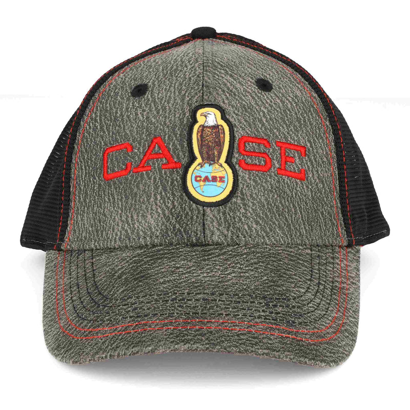 Case Abe Eagle Gray & Black Canvas Mesh Back Cap