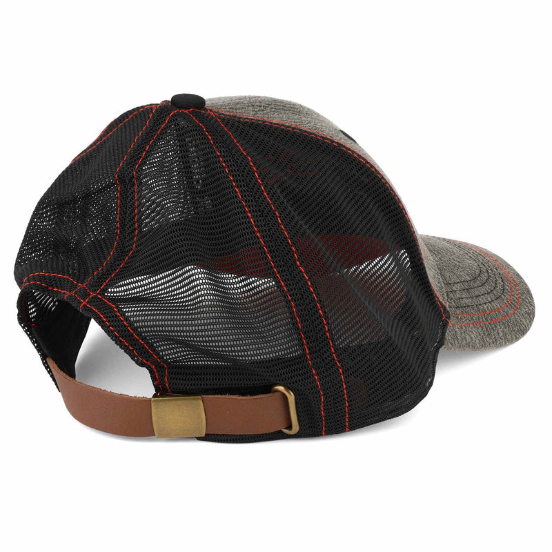 Case Abe Eagle Gray & Black Canvas Mesh Back Cap