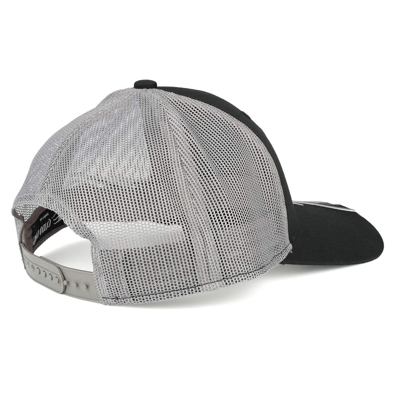 International Harvester Black & Gray Flame Mesh Cap