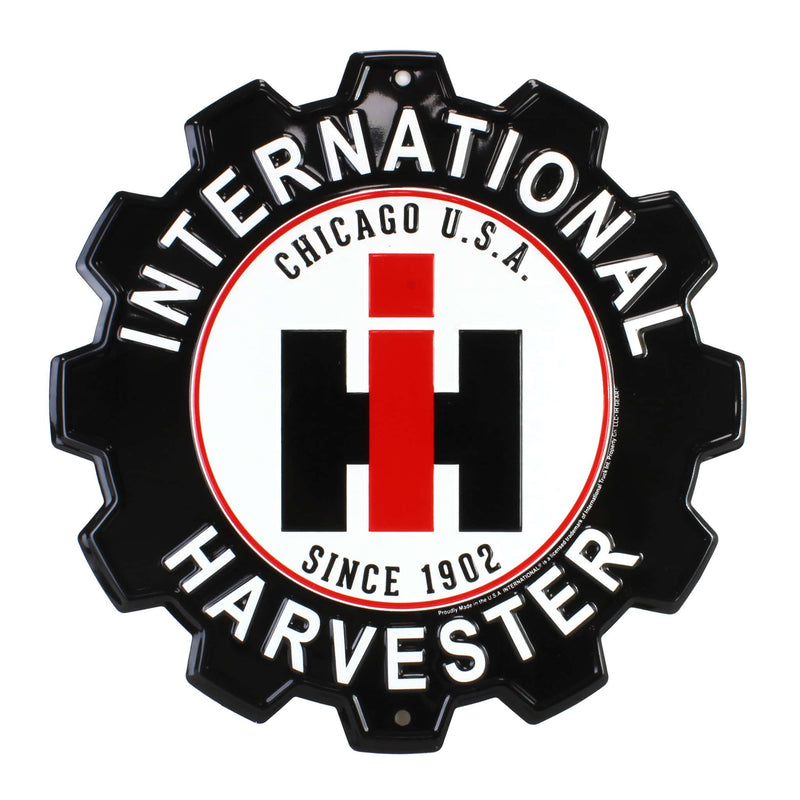 International Harvester Metal Gear Sign, 12in