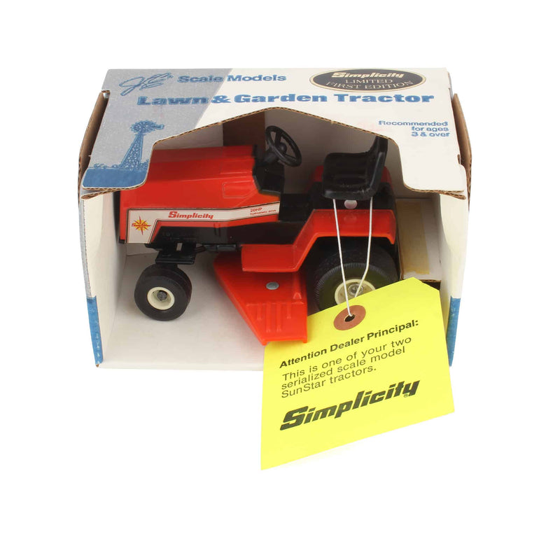 1/16 Simplicity Sun Star 20HP Hydrostatic Drive Lawn & Garden Tractor, 1989 1st Edition by Scale Models