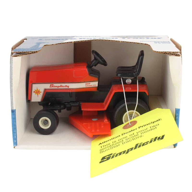 1/16 Simplicity Sun Star 20HP Hydrostatic Drive Lawn & Garden Tractor, 1989 1st Edition by Scale Models