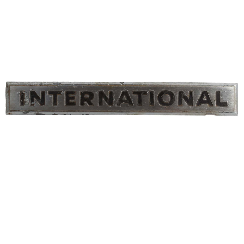 Vintage OEM International Scout Truck Tailgate Emblem