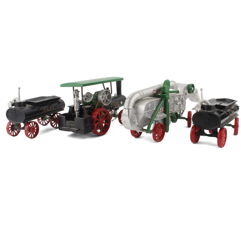 Case Grain Train with Steam Tractor, (2) Water Wagons & Thresher by Irvin Model Shop
