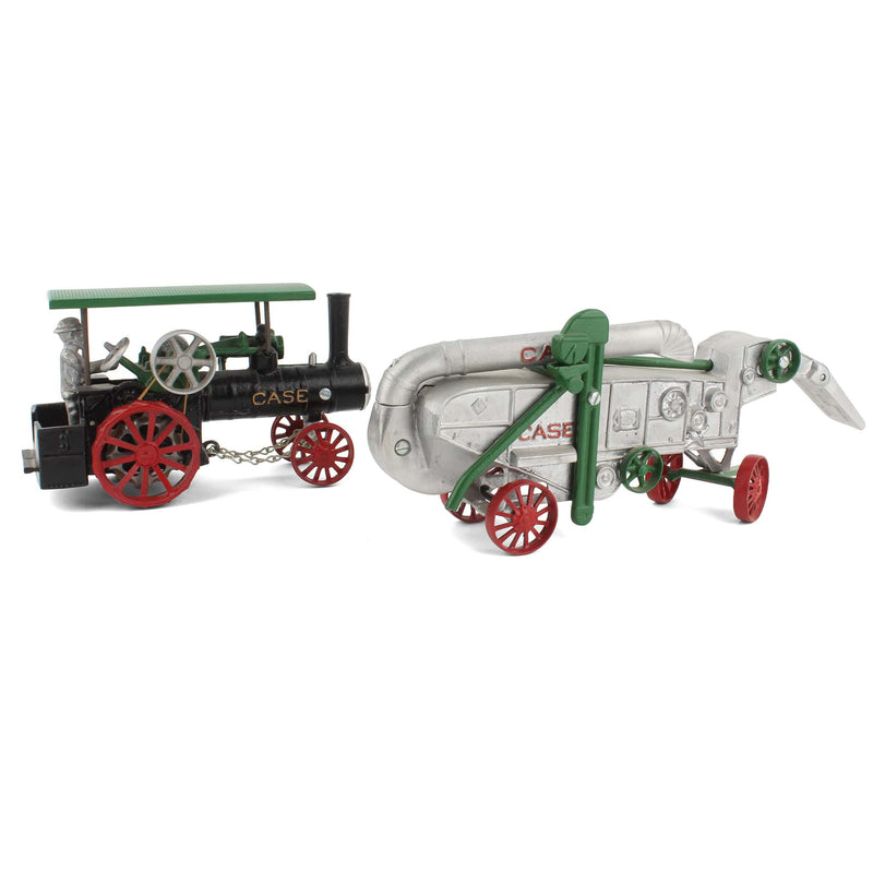 Case Grain Train with Steam Tractor, (2) Water Wagons & Thresher by Irvin Model Shop