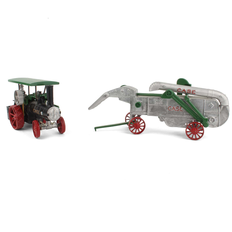 Case Grain Train with Steam Tractor, (2) Water Wagons & Thresher by Irvin Model Shop