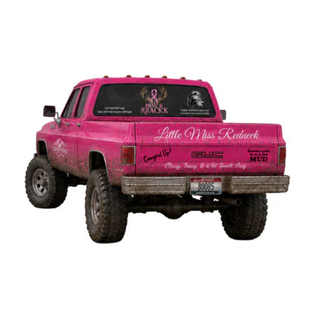 1/64 Pink GMC Crew Cab 4x4 Lifted Pickup Truck by J1 Diecast Trucking, Country Girl, Little Miss Redneck