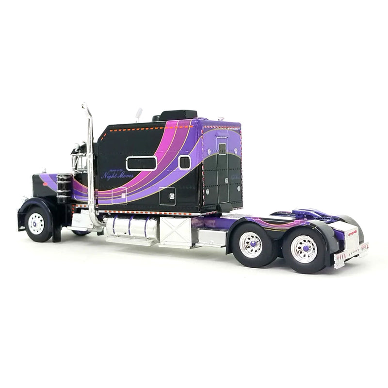 1/64 Peterbilt 379 Big Bunk Cab Style with 53ft Tri-Axle Van Trailer by J1 Diecast Trucking, Night Moves