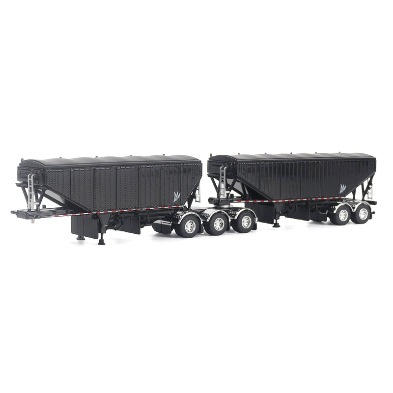 1/64 B-Train Grain Trailers by Diecast Masters, Black with Black Frame