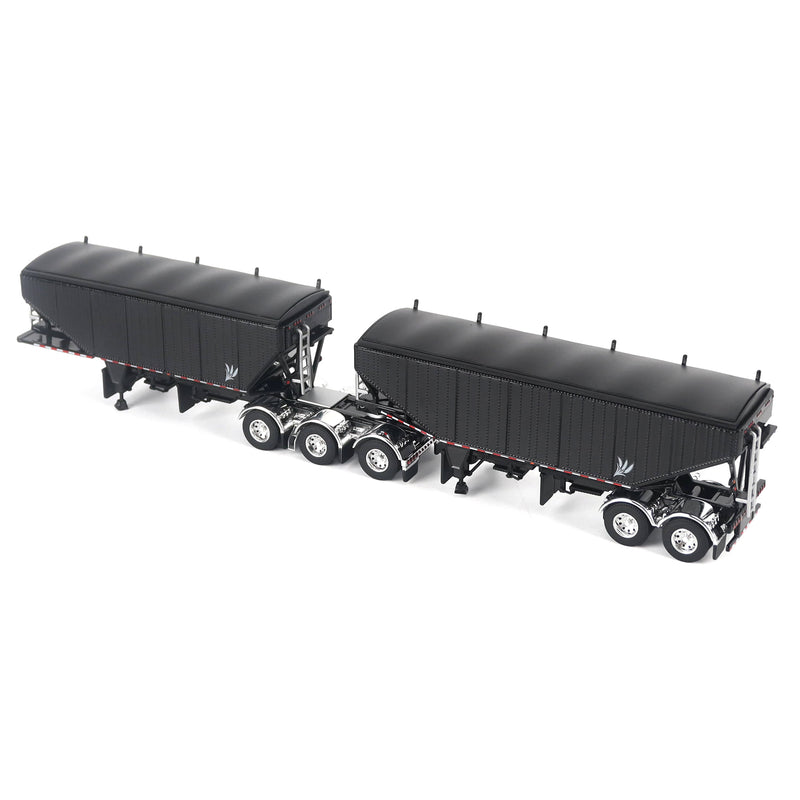 1/64 B-Train Grain Trailers by Diecast Masters, Black with Black Frame