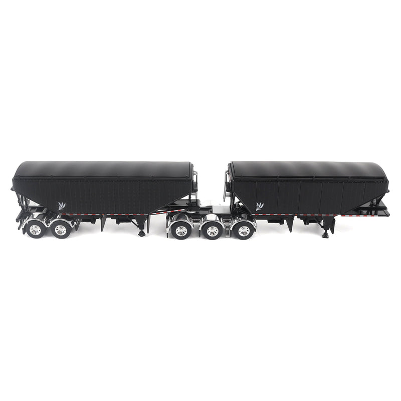1/64 B-Train Grain Trailers by Diecast Masters, Black with Black Frame