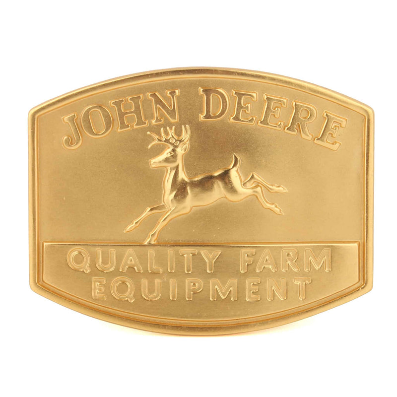 1985 John Deere Historical Trademark Gold Plated Belt Buckle