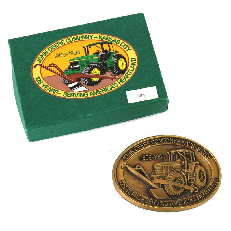 John Deere Kansas City 125 Year Anniversary Belt Buckle