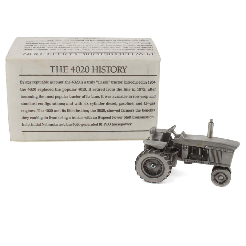 1/43 John Deere 4020 Narrow Front Diesel Collectible Tractor in Pewter by SpecCast