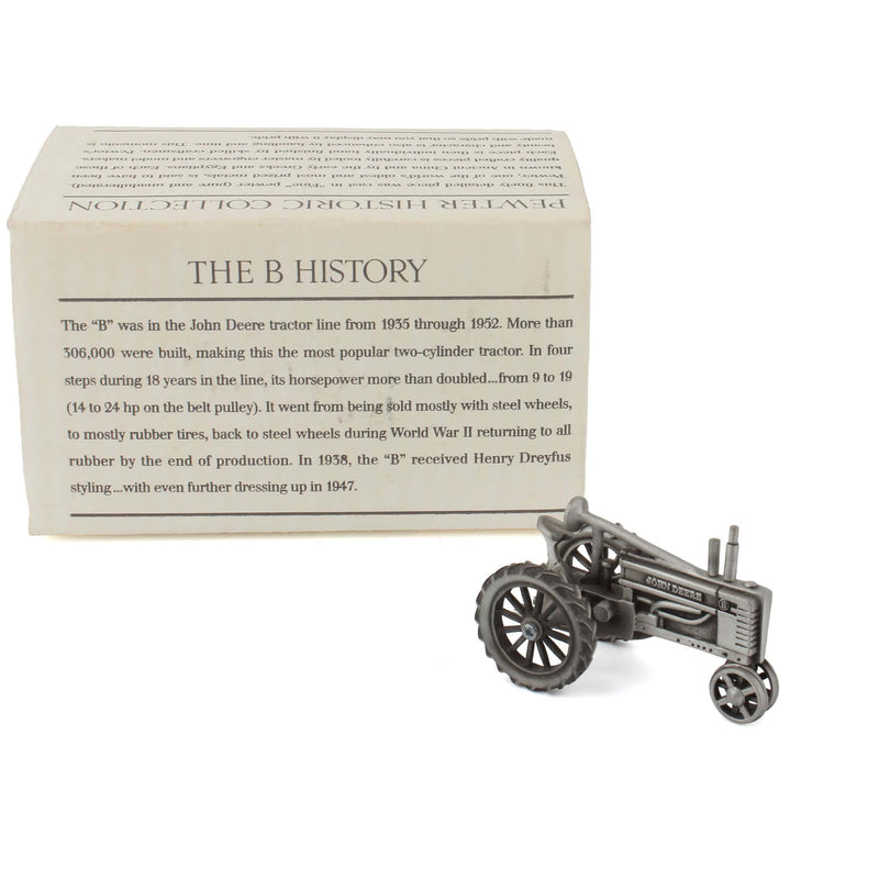1/43 John Deere Model "B" Tractor made of Fine Pewter by SpecCast
