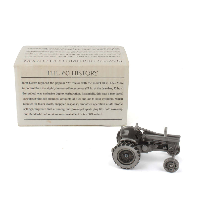 1/43 John Deere 60 Wide Front Collectible Tractor in Pewter by SpecCast