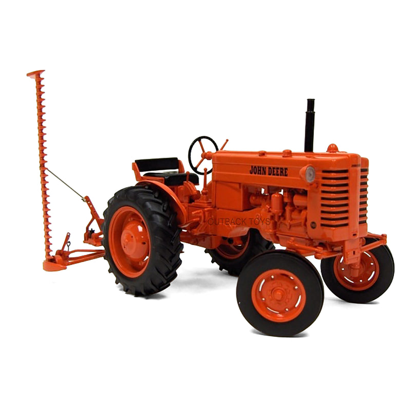 1/16 High Detail John Deere MI Orange Tractor with Sickle Bar Mower