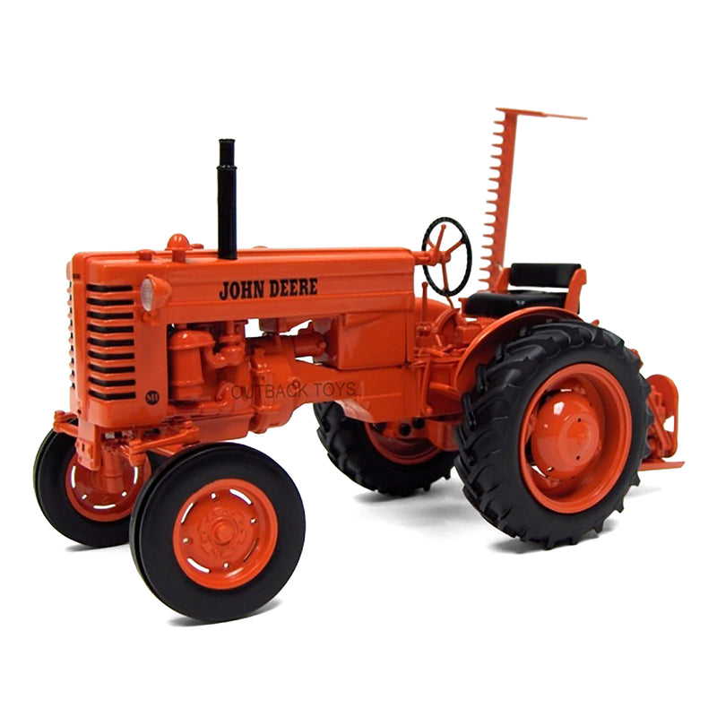 1/16 High Detail John Deere MI Orange Tractor with Sickle Bar Mower