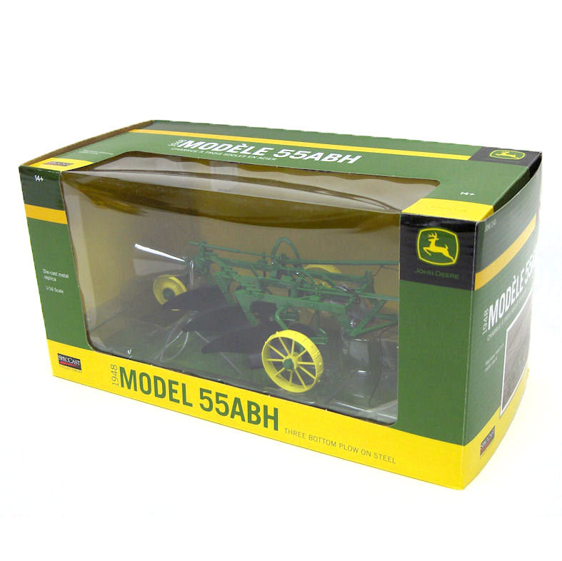 1/16 1948 John Deere Model 55 ABH 3 Bottom Plow on Steel by SpecCast