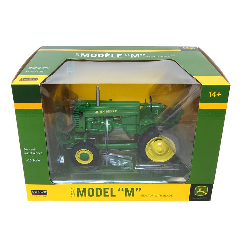 1/16 1947 John Deere Model M Wide Front Tractor with Blade by SpecCast