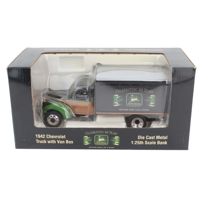 1/25 1942 Chevrolet Truck with Van Box Bank - 160 Years of John Deere