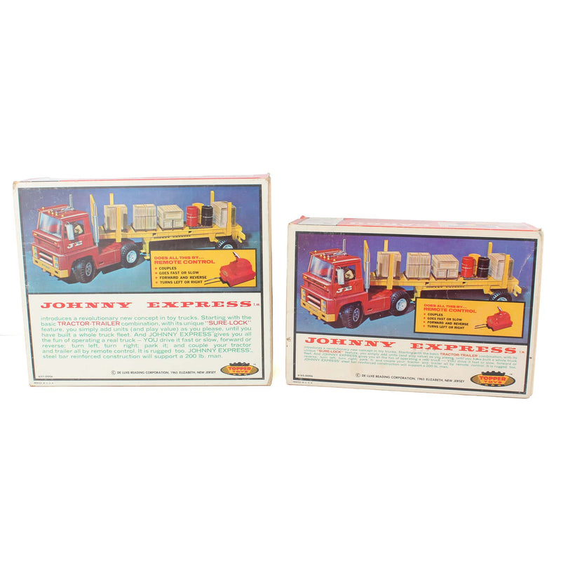 1960's Johnny Express Fork Lift & Cargo Set in Original Boxes by Topper Toys