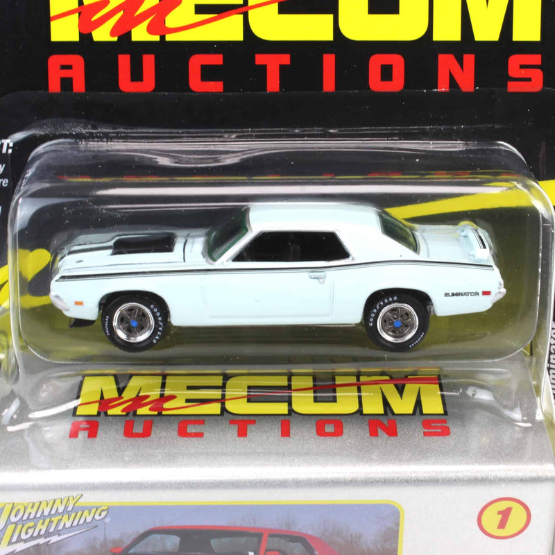 1/64 1970 Mercury Cougar Eliminator, Mecum Auctions, Johnny Lightning Collector Tin Series 15