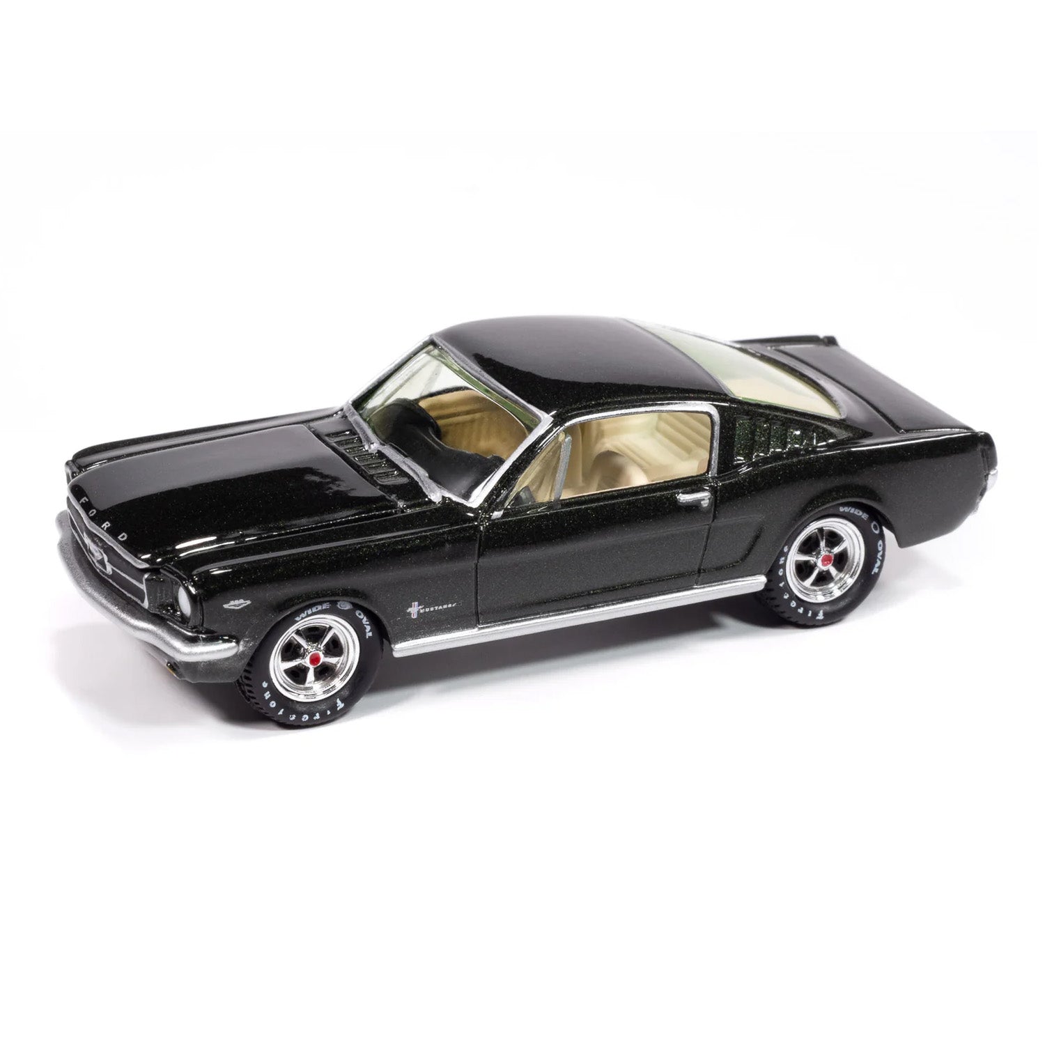 1/64 1965 Ford Mustang Fastback, Ivy Green, Johnny Lightning