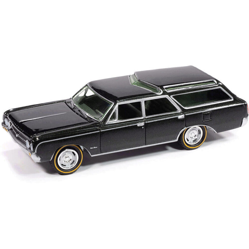 1/64 1964 Oldsmobile Vista Cruiser, Jade Mist Poly, Johnny Lightning Collector Tin Series 16
