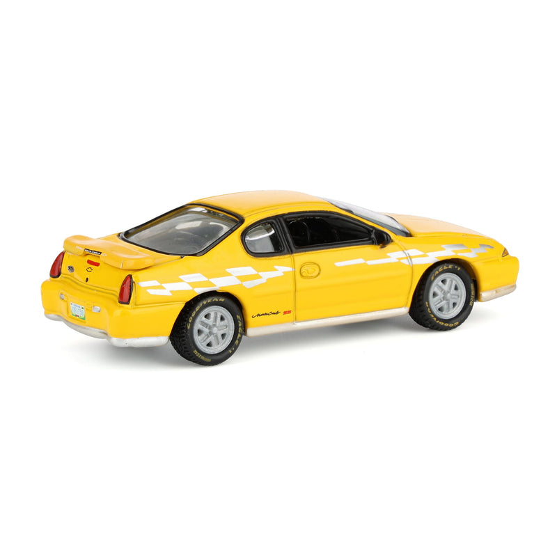 Set of (2) 1/64 2002 Chevy Monte Carlo Pace Car A & B Versions from the Johnny Lightning Collector Tin Series