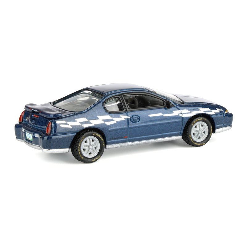Set of (2) 1/64 2002 Chevy Monte Carlo Pace Car A & B Versions from the Johnny Lightning Collector Tin Series