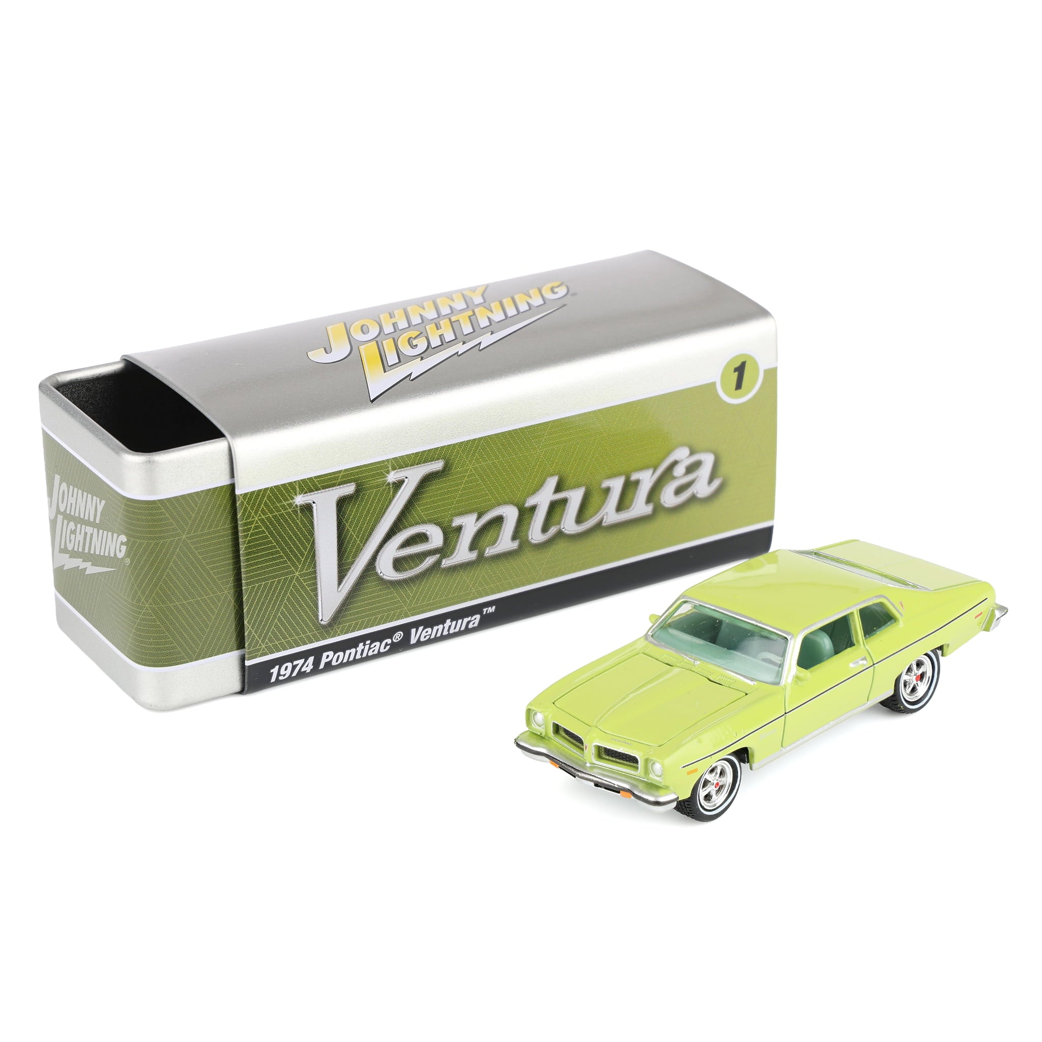 USAヴィンテージ ドゥボーイ アドバタイジングフィギュアセットダンバリーミント 1/64 1974 Pontiac Ventura, Fernmist Green, Johnny Lightning