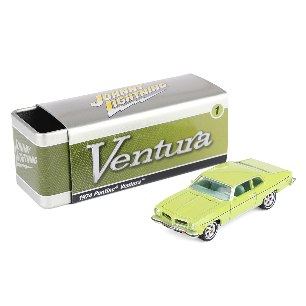 1/64 1974 Pontiac Ventura, Fernmist Green, Johnny Lightning